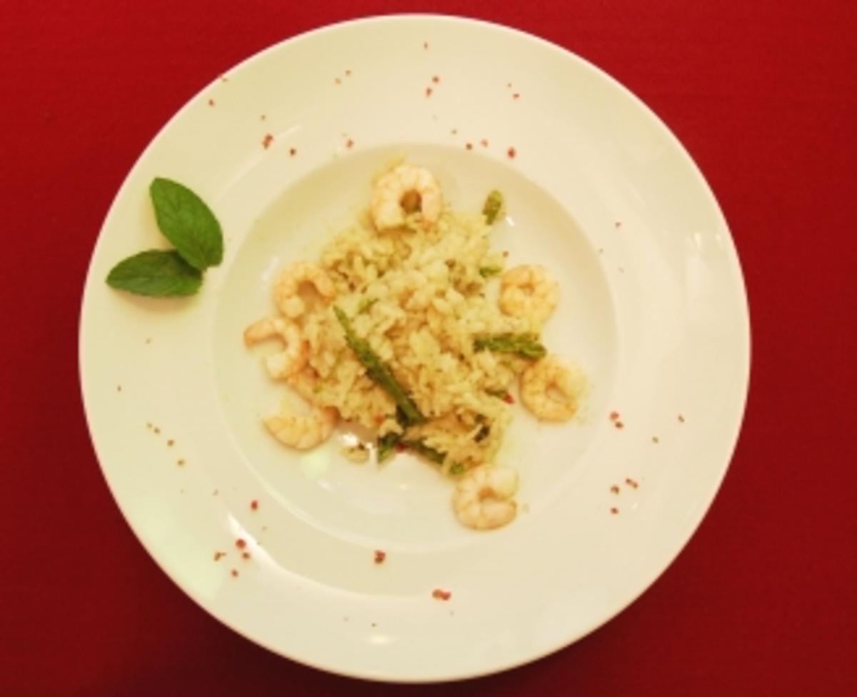 Spargelrisotto mit King Prawns (Nicole Belstler-Boettcher) - Rezept