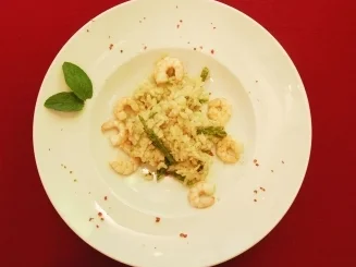 Spargelrisotto mit King Prawns (Nicole Belstler-Boettcher) - Rezept