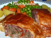Hackfleisch-Schinken-Strudel - Rezept