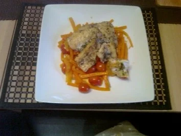 Rezept: Seelachs auf Bouillabaisse Gemüse Seelachs auf Bouillabaisse Gemüse - Rezept