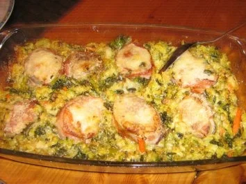 Rezept: Schweinemedaillons im Speckmantel im Wirsingbett überbacken Bild Nr. 8 Schweinemedaillons im Speckmantel im Wirsingbett überbacken - Rezept - Bild Nr. 8