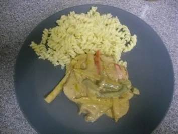 Rezept: Paprikaschnitzel mit Nudeln Paprikaschnitzel mit Nudeln - Rezept