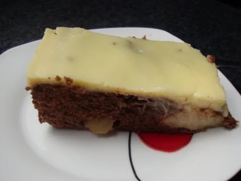 Rezept: Schokobirnen Blechkuchen Schokobirnen Blechkuchen - Rezept