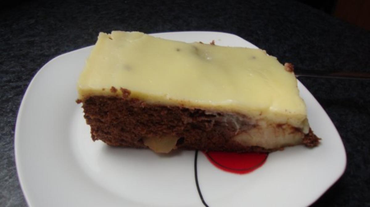 Schokobirnen Blechkuchen - Rezept mit Bild - kochbar.de