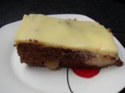 Schokobirnen Blechkuchen - Rezept