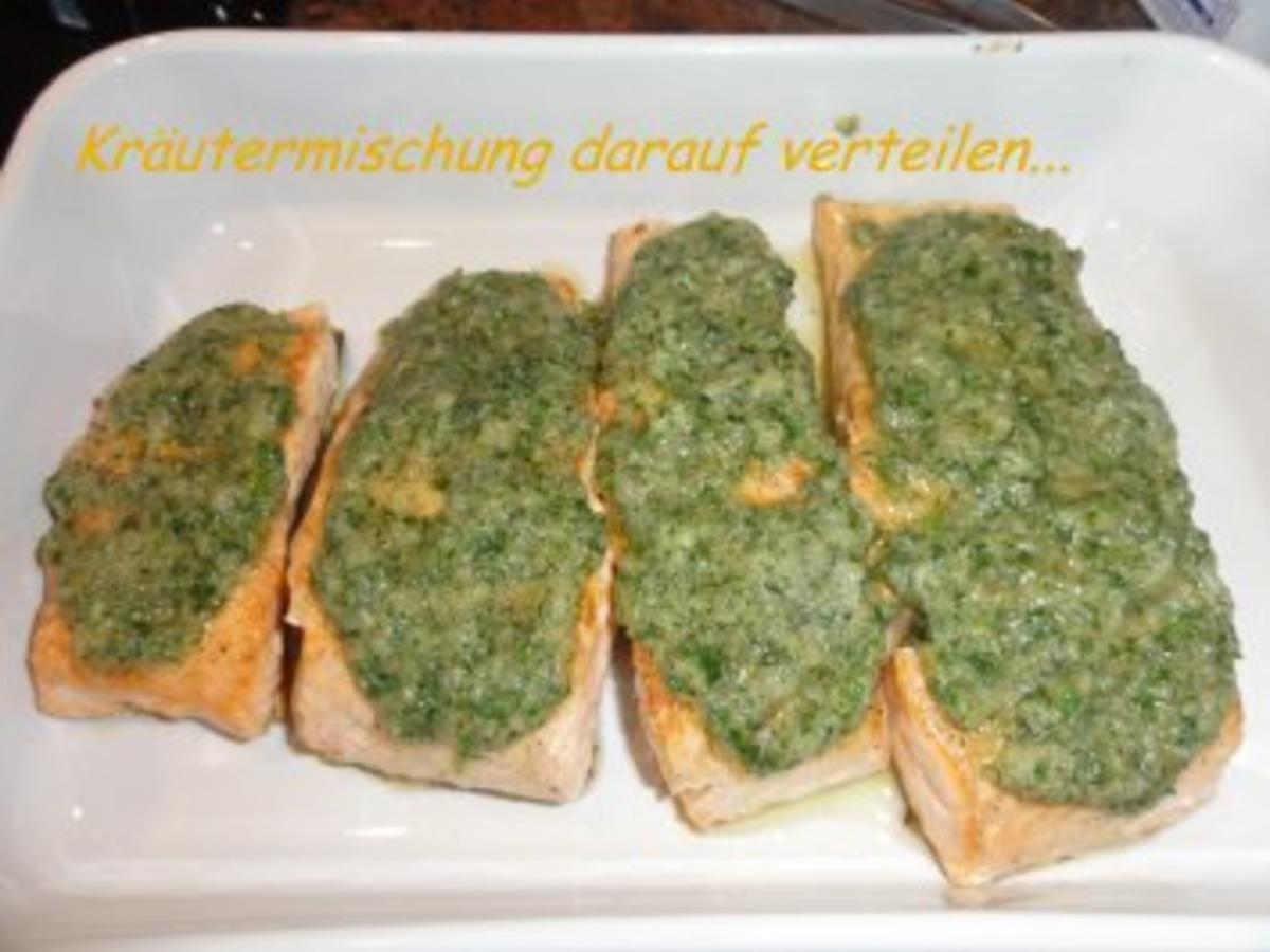 Fisch: LACHSFILET mit Kräuterkruste - einfach - von Rezeptsammlerin