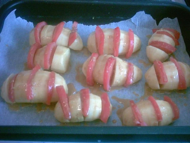 Rezept: Marinierte Kartoffel - Tomaten - Fächer Bild Nr. 7 Marinierte Kartoffel - Tomaten - Fächer - Rezept - Bild Nr. 7