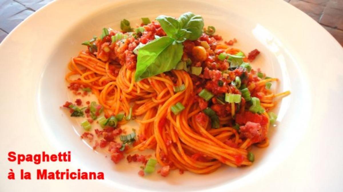 Pasta - Pomodoro e Matriciano - Rezept - Bild Nr. 3