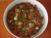 Rindfleischpfanne mit Sesam - Rezept