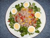 Thunfischsalat im grünen Bett - Rezept