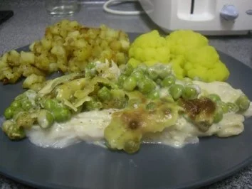 Backfisch mit Erbsen - Rezept - Bild Nr. 2