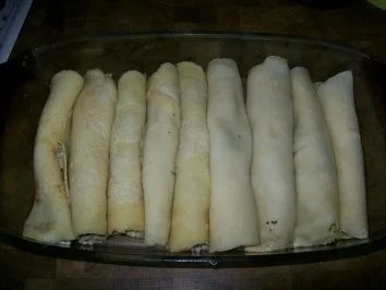 Rezept: Eiercannelloni Auflauf mit Hack-spinat-frischkäse füllung Bild Nr. 5 Eiercannelloni Auflauf mit Hack-spinat-frischkäse füllung - Rezept - Bild Nr. 5