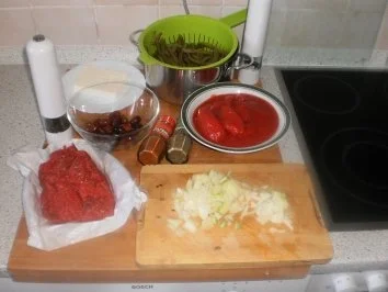 Rezept: Griechische Bohnen-Hack-Pfanne Bild Nr. 3 Griechische Bohnen-Hack-Pfanne - Rezept - Bild Nr. 3