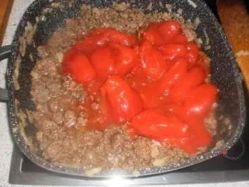 Rezept: Griechische Bohnen-Hack-Pfanne Bild Nr. 5 Griechische Bohnen-Hack-Pfanne - Rezept - Bild Nr. 5