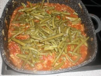 Rezept: Griechische Bohnen-Hack-Pfanne Bild Nr. 7 Griechische Bohnen-Hack-Pfanne - Rezept - Bild Nr. 7