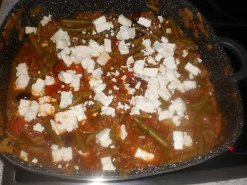 Rezept: Griechische Bohnen-Hack-Pfanne Bild Nr. 9 Griechische Bohnen-Hack-Pfanne - Rezept - Bild Nr. 9