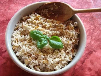 Rezept: Mandel- Muskatreis... Mandel- Muskatreis... - Rezept