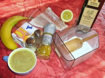 Kabeljaufilets auf Bananen- Curry- Safransoße... - Rezept - Bild Nr. 2