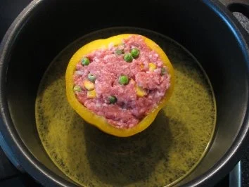 gefüllte Paprika mit Hackfleisch und Gemüse - Rezept - Bild Nr. 8