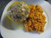 gefüllte Paprika mit Hackfleisch und Gemüse - Rezept