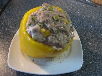 gefüllte Paprika mit Hackfleisch und Gemüse - Rezept - Bild Nr. 12