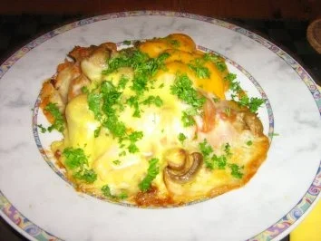 Champignontoast mit dreierlei Käse - Rezept