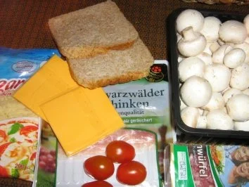 Champignontoast mit dreierlei Käse - Rezept - Bild Nr. 2