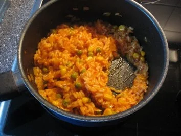 Djuvec-Reis Vegetarisch - roter Gemüsereis - Rezept - Bild Nr. 9