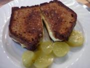 Schnelles Käsesandwich aus der Pfanne - Rezept