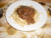Majoranfleisch mit Bandnudeln - Rezept
