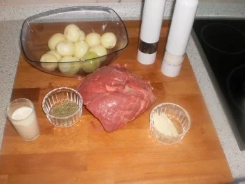 Majoranfleisch mit Bandnudeln - Rezept - Bild Nr. 2