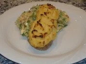 Rezept: Gratiniertes Kalbssteak mit mediterranen Kartoffelpürree Gratiniertes Kalbssteak mit mediterranen Kartoffelpürree - Rezept