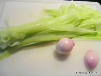 Gemüsespaghetti mit Lachs - Rezept - Bild Nr. 4