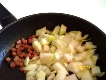 Letscho mit  Wurst und Apfel - Rezept - Bild Nr. 3