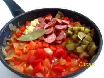 Letscho mit  Wurst und Apfel - Rezept - Bild Nr. 5