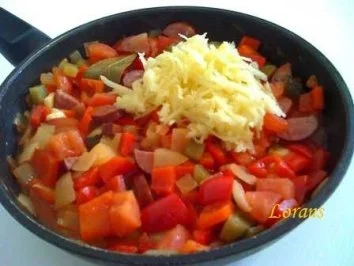 Letscho mit  Wurst und Apfel - Rezept - Bild Nr. 6