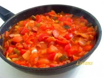 Letscho mit  Wurst und Apfel - Rezept - Bild Nr. 7