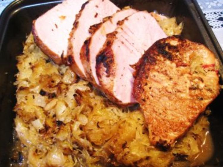 Kasselerbraten mit Sauerkraut - Rezept mit Bild - kochbar.de