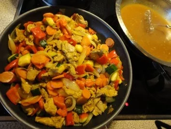 China Pfanne mit Reis - Rezept - Bild Nr. 7