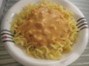 Pasta mit Garnelen in feuriger Tomatencreme-Soße - Rezept