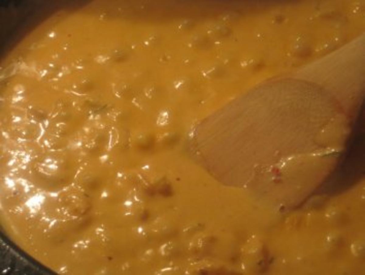 Pasta mit Garnelen in feuriger Tomatencreme-Soße - Rezept - Bild Nr. 5