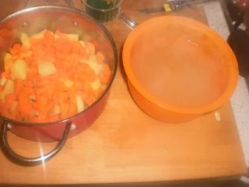 Kasseler-Koteletts mit Möhrenstampf - Rezept - Bild Nr. 4