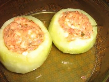 Kohlrabi mit Pizzafleischkäse gefüllt - Rezept - Bild Nr. 5