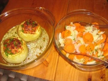 Kohlrabi mit Pizzafleischkäse gefüllt - Rezept - Bild Nr. 7