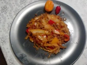 Rezept: Pikante Weißkraut-Pfanne Pikante Weißkraut-Pfanne - Rezept