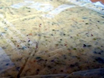 Rezept: Hähnchenbrust unter Pistazienhaube mit Tomaten-Apfel-Confit und Basmati-Reis Bild Nr. 4 Hähnchenbrust unter Pistazienhaube mit Tomaten-Apfel-Confit und Basmati-Reis - Rezept - Bild Nr. 4