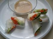 Reispapierröllchen mit Satay Dip - Rezept