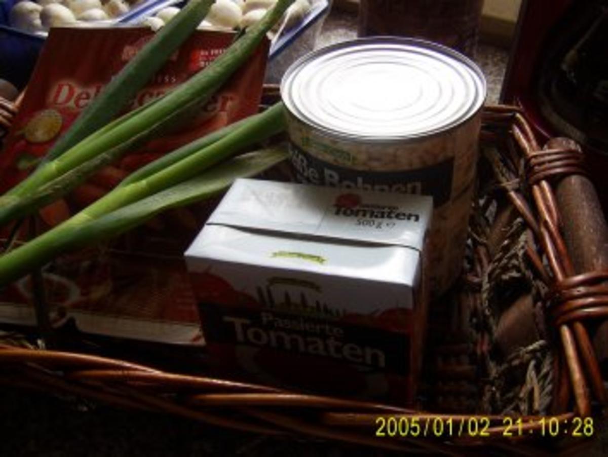 Bohnen Suppe mit Debreziener - Rezept - Bild Nr. 2