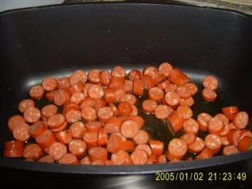 Rezept: Bohnen Suppe mit Debreziener Bild Nr. 3 Bohnen Suppe mit Debreziener - Rezept - Bild Nr. 3