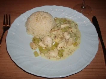 Hähnchen-Gurken-Pfanne - Rezept